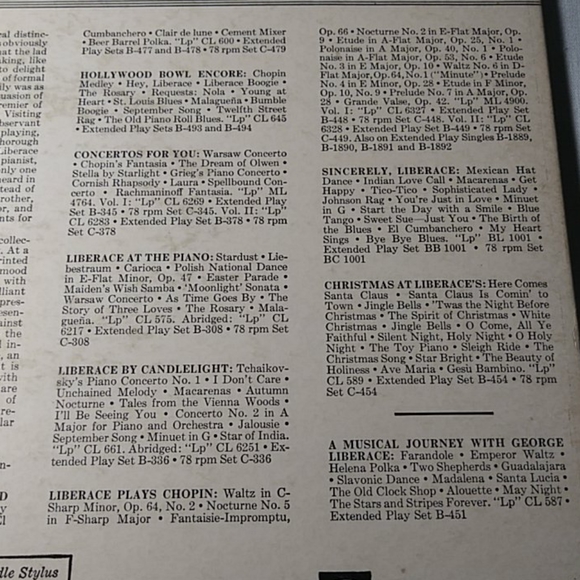 Vintage An Evening with Liberace 33 Vinyl Record - Picture 6 of 6